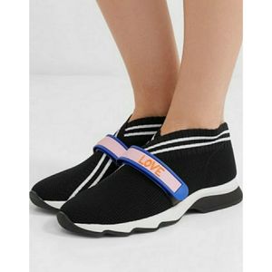 fendi rockoko slip on sneakers